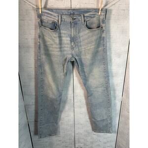 Levi’s 502 men’s state leg jeans light stone wash zip fly normcore western 90s